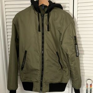 H&M DIVIDED bomber jacket with hood
